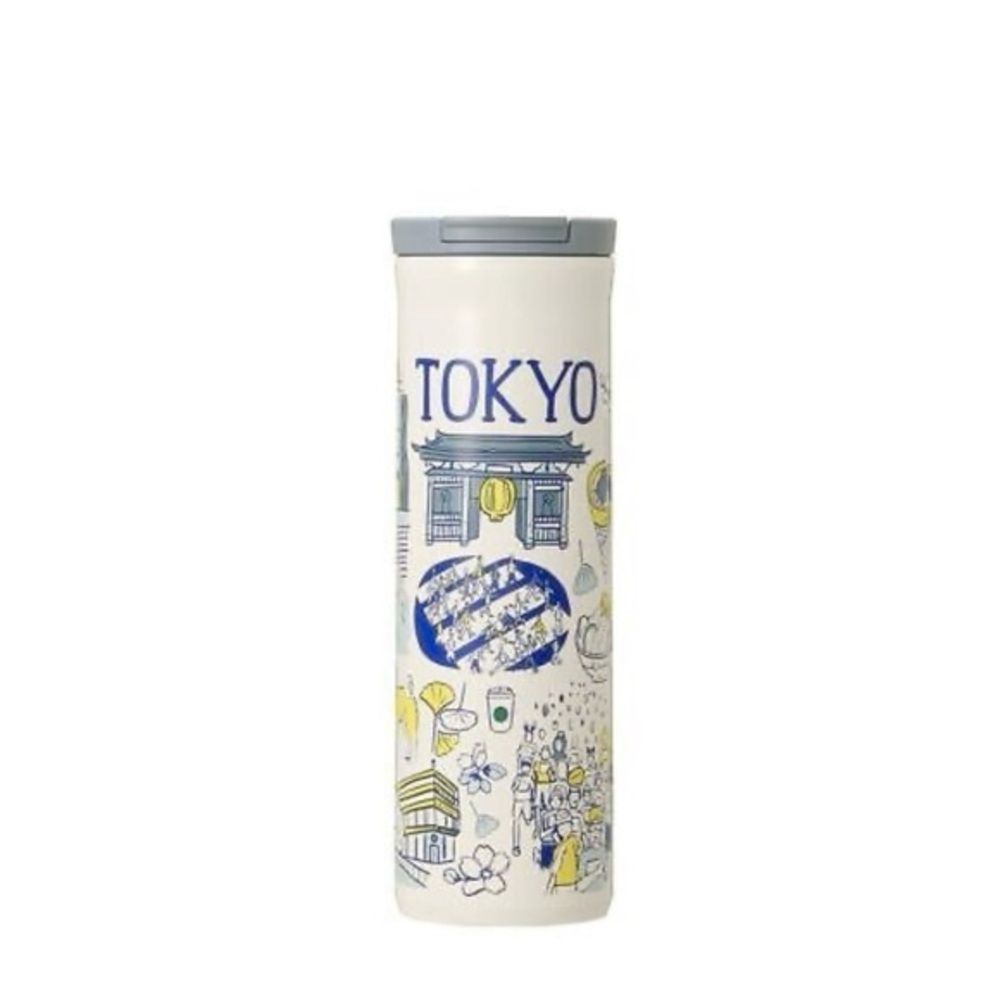 NEW Starbucks Japan TOKYO Limited “Been There Series” Stainless Tumbler 16‎ Oz